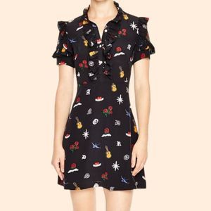 Sandro Wendy Printed Mini Dress